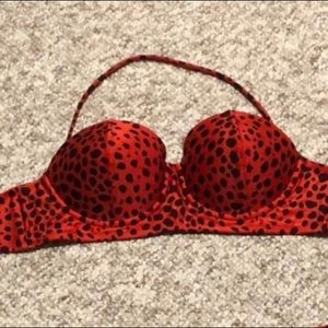 Bettie Page leopard swim top